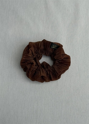 Plisse scrunchies Cognac Pico 